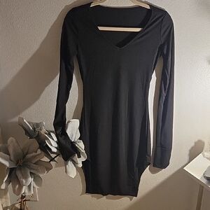 Chic Black Long Sleeve Dress